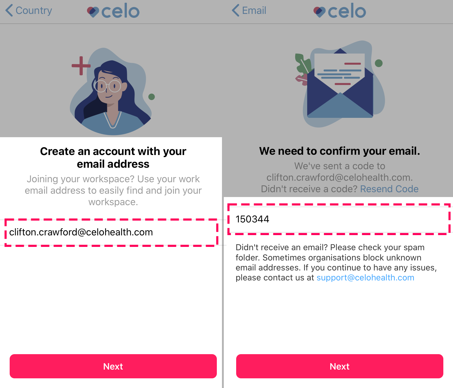 (iOS) Sign Up - Enter and Verify Email