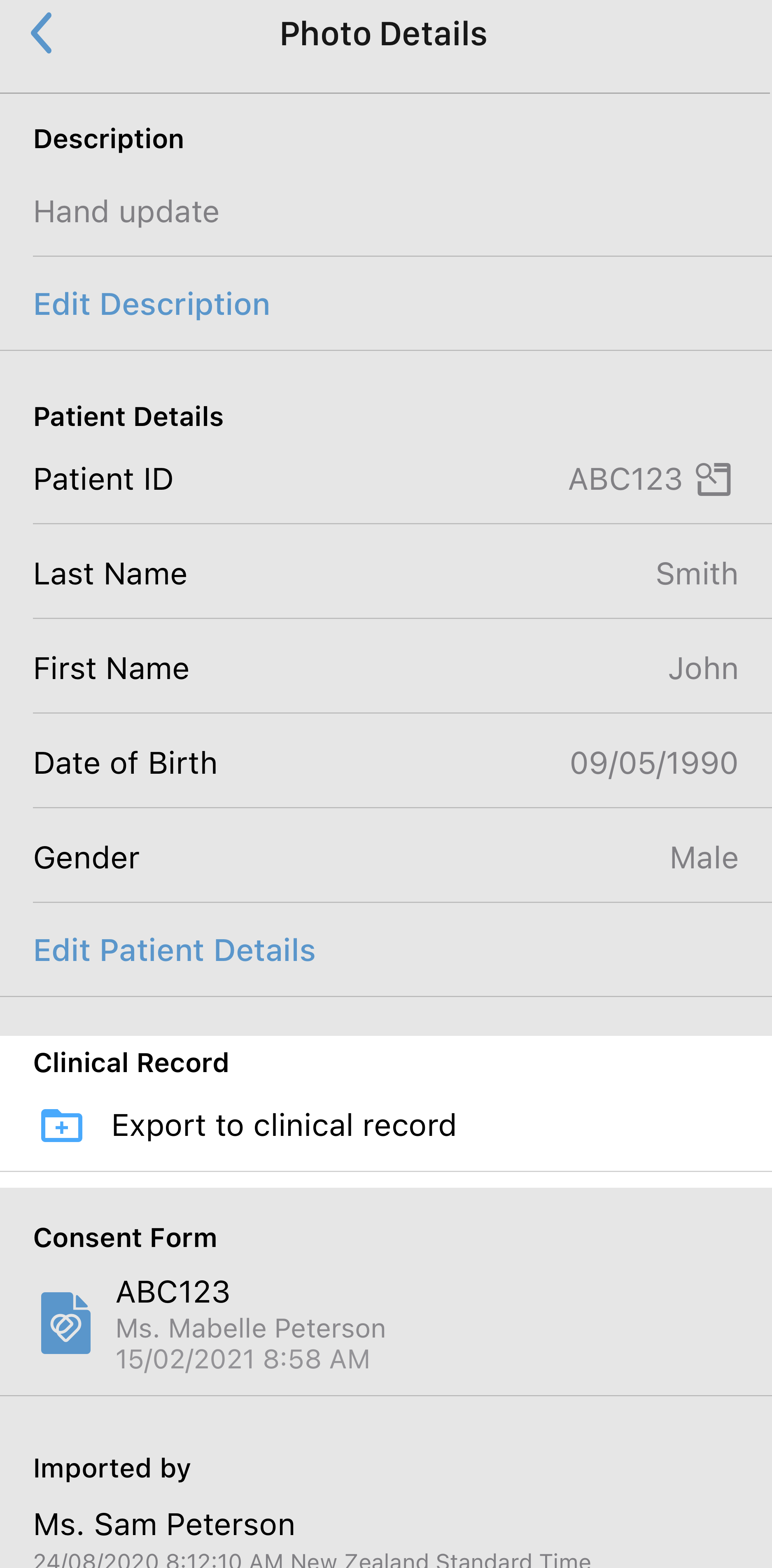 (iOS) Export to Record
