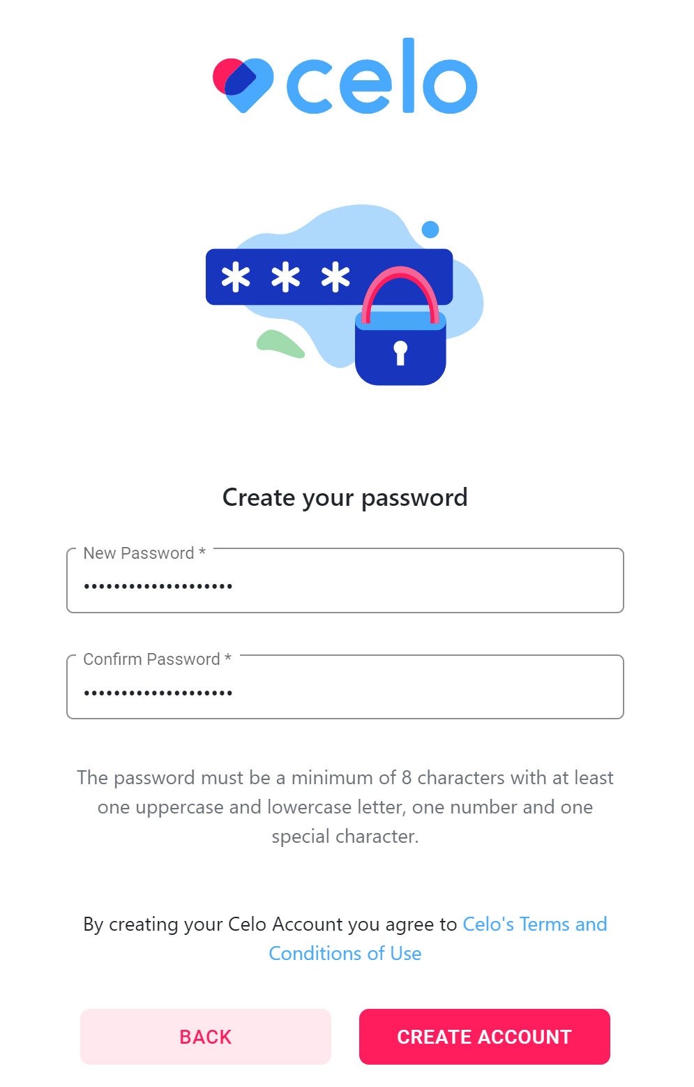(Web) Sign Up - Create Password